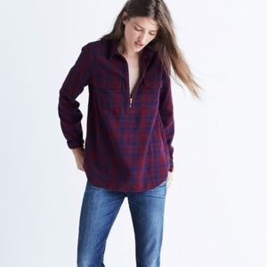 MADEWELL Mckinney plaid cotton-flannel shirt